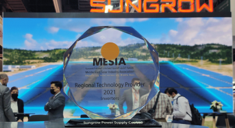Sungrow Wins MESIA Solar Awards 2022 as the “Regional Technology Provider for Inverters” on the World Future Energy Summit