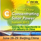 The 2nd China Concentrating Solar Power Summit 2012 Will Be Held in June Seizing the Opportunity in CSP Industry in China