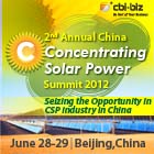 The 2nd China Concentrating Solar Power Summit 2012 Will Be Held in June Seizing the Opportunity in CSP Industry in China