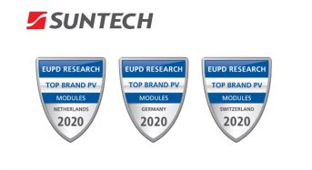 Suntech Awarded Top Brand PV Seal by EuPD Research for Five Consecutive Years