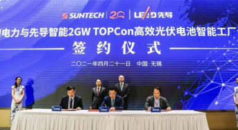 Suntech to Construct a 2GW Digital TOPCon Cell Smart Production Base
