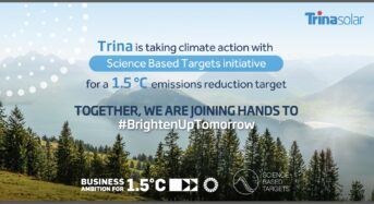 Trina Solar Joins SBTi Initiative, Underling Its Support for 1.5°C Emissions Reduction Target