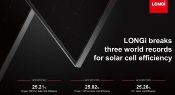 Latest ‘Solar Cell Efficiency Tables’ Include LONGi Records for N-Type TOPCon and HJT Cells Based on a Commercial Size Silicon Wafer