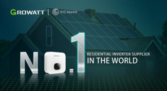 Growatt Becomes the Global No.1 Inverter Brand for Residential Solar