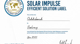 Addibond™ obtains Solar Impulse Efficient Solution Label