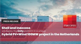 Shell And Inaccess Will Deploy The Unity Platform In A Unique Hybrid PV+Wind 100MW Project In The Netherlands