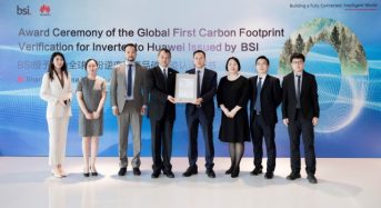 Huawei Awarded the Global First Carbon Footprint Verification for Inverters Issued by BSI