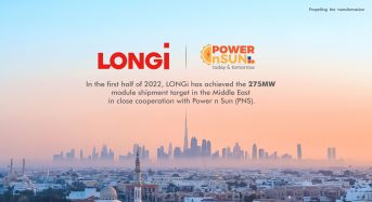 LONGi and PNS Exceed 275MW of Cooperative Shipment in the Middle East in the First Half Year of 2022