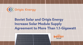 New Origis Purchase Order for 400 Megawatts Builds on 700-Megawatt Procurement Deal Announced in July 2022