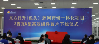 Risen Rolls Out Its First Module From 3GW Project in Baotou City of China