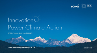 LONGi Displays Latest Hi-MO 6 Series Modules at COP27, Releases 2nd White Paper on Climate Action