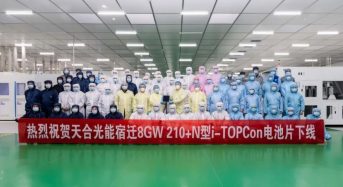8GW! Trina Solar Rolls off 210+ n Type i TOPCon Solar Cells in Suqian Super Factory