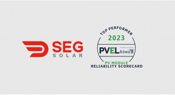 SEG Solar Recognized as Top Performer in 2023 PVEL PV Module Reliability Scorecard