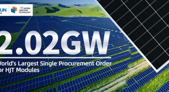 2.02GW! Huasun Wins World’s Largest Single Order for HJT Modules