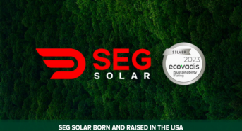 SEG Solar Awarded Silver Medal in EcoVadis CSR Rating