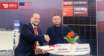 SEG Solar and Silletti Energy Sign 10MW Module Distribution Agreement
