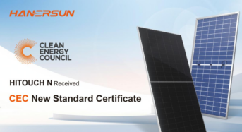 Hanersun’s N-Type Modules Lead the Way with CEC Approval