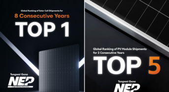 Tongwei Solar Achieves Notable Rankings in Global PV Shipments