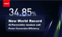 34.85%! LONGi Hits World Record in Perovskite Tandem Solar Cell Technology