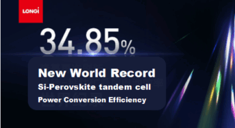 34.85%! LONGi Hits World Record in Perovskite Tandem Solar Cell Technology