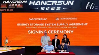 Hanersun Signed Annual PV+ESS Supply Agreement with Technoenergostroy During Intersolar Europe