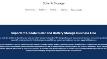 Panasonic Announces Exit from North American PV and Battery Storage Business, Focuses on Strategic Growth Areas