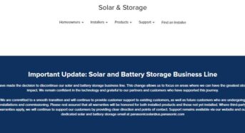 Panasonic Announces Exit from North American PV and Battery Storage Business, Focuses on Strategic Growth Areas