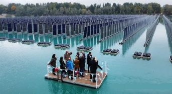 World’s First Vertical Floating Solar Plant Launches in Bavaria