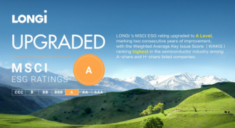 LONGi Achieves A Level in MSCI ESG Ratings