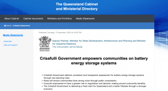 Queensland Centralises Oversight for 50MW+ Battery Storage Projects