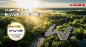 GoodWe Receives EcoVadis Gold Medal, Ranking Top 5% Companies