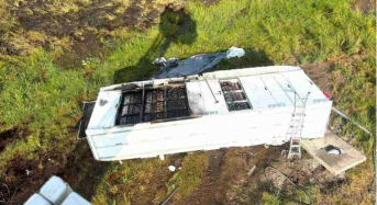 Tesla Megapack Catches Fire in Highway Fall