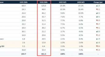 26H1 Storage Battery Shipment Rankings Unveiled